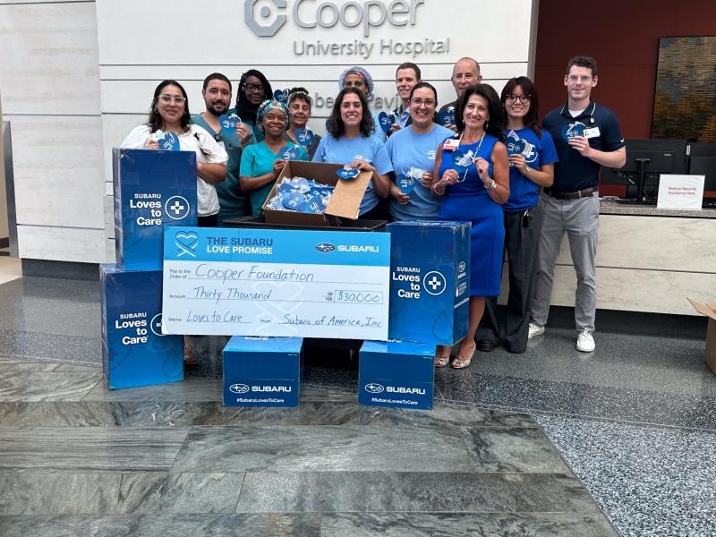 Subaru Loves to Care® Initiative Continues With $30,000 Donation to The Cooper Foundation Helping Camden-Based Patients for Third Year in a Row