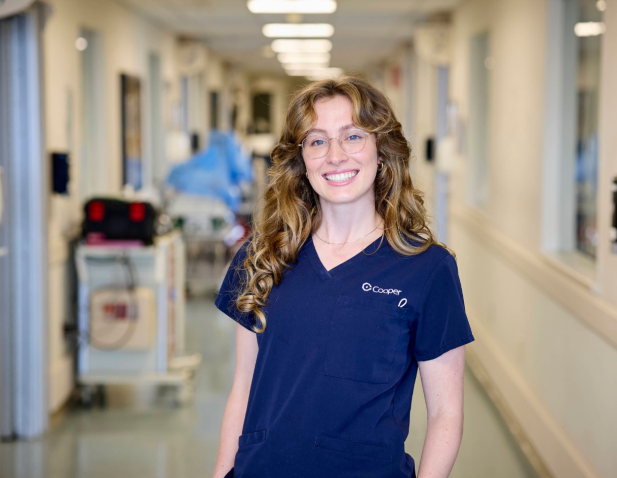 Nurse with hand in pocket