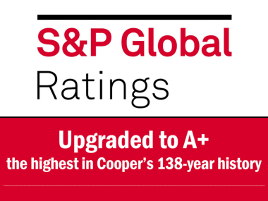 Graphic that says S&P Global Ratings Upgraded to A+