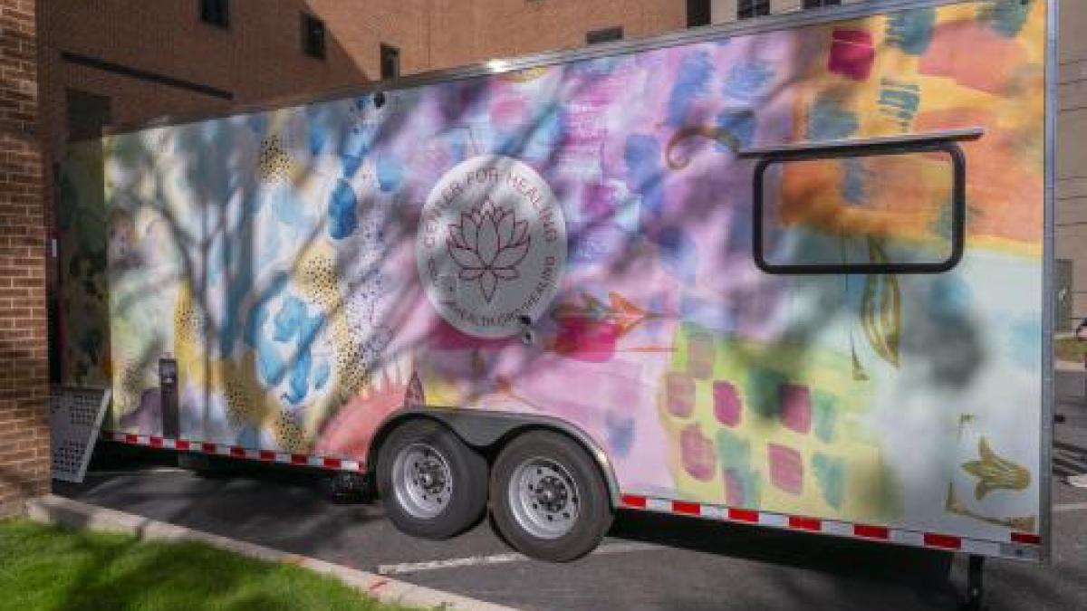A photo of The Cooper Center for Healing’s Mobile Health Clinic