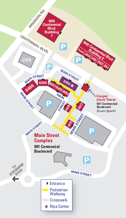Voorhees Campus Map