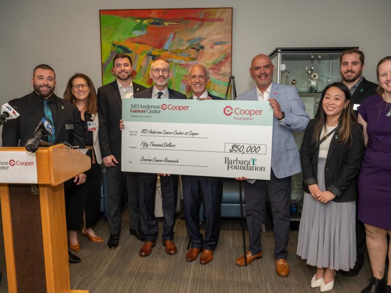 The Cooper Foundation Receives $50K Donation for Ovarian Cancer Research