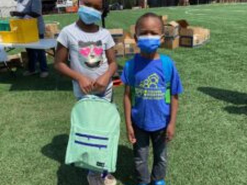 Cooper University Health Care Employees and The Cooper Foundation Donate Backpacks, School Supplies to Camden Students