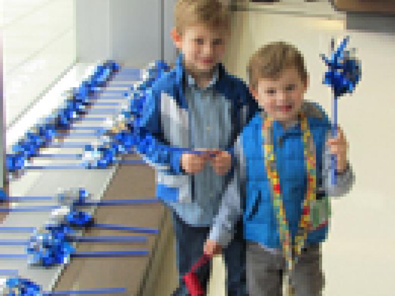 Pinwheel Garden Planted at Cooper University Hospital To Recognize Child Abuse Awareness Month