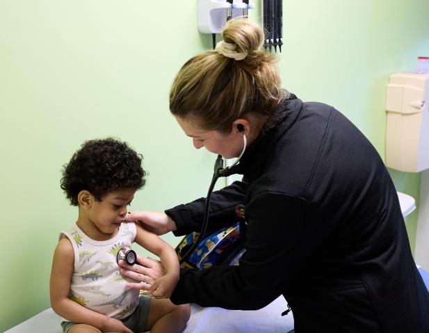 Haupin pediatric girl patient doctor PA