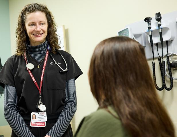 female doctor and patient McMahon