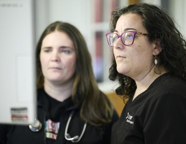 physicians at monitor