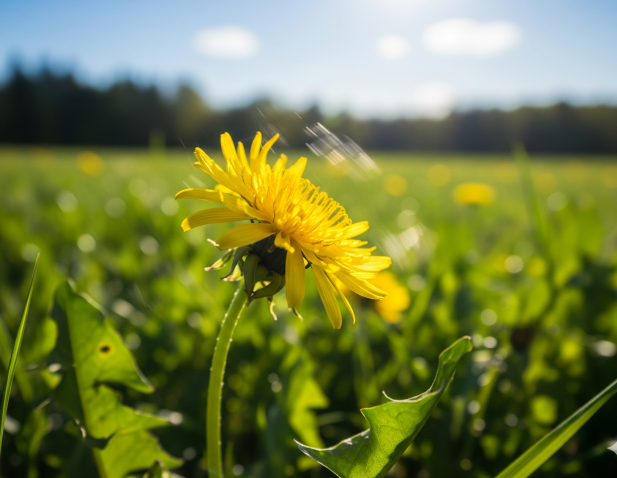 Yellow Flower in Field