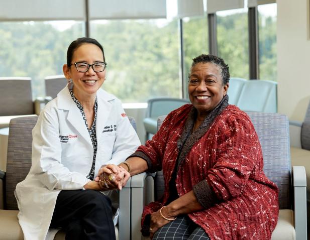 Dr. Chu and patient in Moorestown