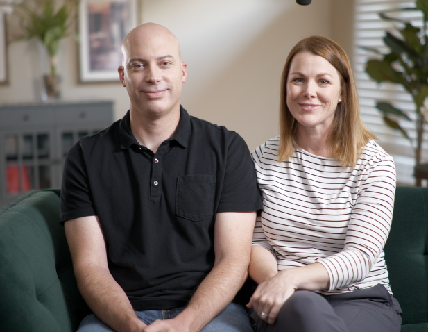 Colon cancer patient Andrew and wife Lauren