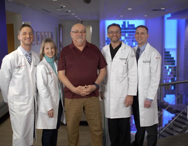 Prostate Cancer Team and patient Wayne