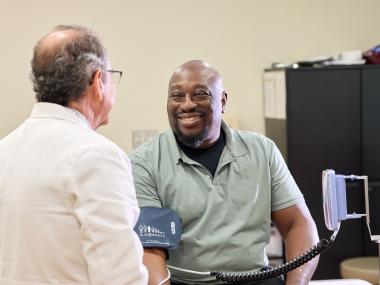 weinstock with heart patient