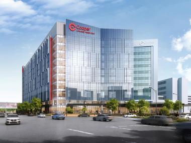 rendering of future Tower A of Cooper University Hospital