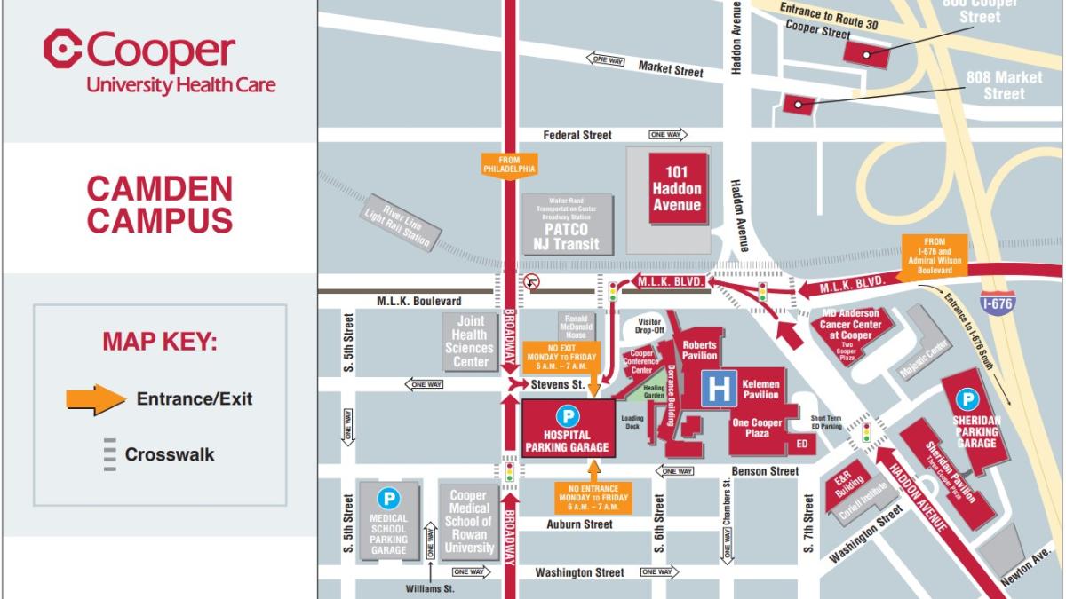 camden campus map